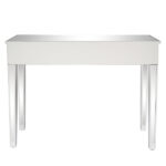 FCH Silver MDF Mirror Surface Broken Glass Three Pumping Computer Desk - Image 5