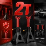2 Ton Jack Stands Pair, Heavy‑Duty Adjustable Steel Car Jack Stands with Locking Pin, Safety Support for Auto Repair, Tire Change & Vehicle Maintenance - Image 2