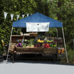 8*8ft Portable Home Use Waterproof Folding Tent Blue - Image 11