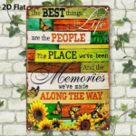 CIFbuy Sunflower Butterfly Metal Sign, Rustic Farmhouse Wall Art, Vintage Tin Decor For Living Room Bedroom Playroom, 8x12 Inch TikTok, TikTok, Self-pickup Logiopics - Image 3