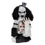 Replace 37720299 1.8ft Halloween Decoration Scary Clown, Sound-Actived Party Decor with Creepy Sound , Scary Haunted House Props for Indoor Party Home Table Garden Yard Lawn - Image 2