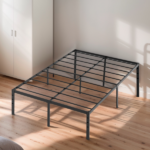 Black Full Size Simple Basic Platform Metal Bed Frame - 14 Inch Bed Height - Image 7