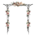 Flat Roof Wrought Iron Arches Plant Climbing Frame - Image 27
