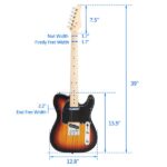 Maple Fingerboard GTL Electric Guitar SS Pickup Sunset Color - Image 17