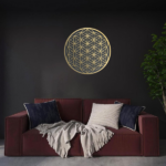 CIFbuy Integrated Lotus Aluminum Wall Art Floral Home Decor for Living Room Bedroom above Sofa Wall Decorations (TikTok, temu pick-up service) - Image 2