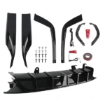 Rear Bumper Diffuser+Corner Apron Spats fit for Honda Accord 10th Gen 18-20 Yofer V2 - Image 6