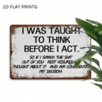 CIFbuy Vintage Metal Tin Sign Retro Funny Quote Wall, Decor Waterproof Rustproof 2D Flat Art, Poster For Home Bar Garage Garden RetroikTok, RetroikTok, Self-r ckup Logiopen - Image 5