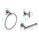 3 - Piece Bathroom Hardware Set - Image 2