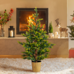 2 Pack 4 FT Dual Tone Artificial Christmas Tree with Pot Stand, Potted Xmas Pine Tree with 119 Branch Tips for Holiday Party Office Home, Green - Image 9