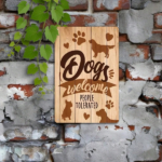 CIFbuy Funny Dog Welcome People Tolerated Metal Plaque Sign" 8x12 Inch, Waterproof Rustproof Iron Wall Decor, Wall Decor, 2D Flat Dog Lover Gift PlaqikTok, PlaqikTok, t Self-pickup Logiopics - Image 4