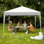 3 x 3m Two Doors & Two Windows Practical Waterproof Right-Angle Folding Tent White - Image 19
