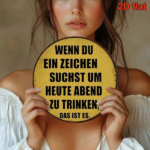CIFbuy 1pc 8x8 Inch Round French Aluminum Sign, Vintage Drinking Bar Decor Plaque, German Language Metal Wall Art For Kitchen Restauran TikTok, TikTok, Self-pickup Logiopics - Image 8