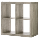 4 Cube Storage Organizer, Rustic Gray - Image 3
