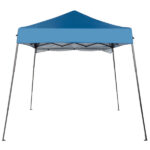 1.8*1.8m Beveled Oxford Cloth Black Plastic Sprayed Iron Pipe With One Side Cloth Backpack Storage Bag Folding Shed Sky Blue - Image 8