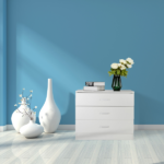 3-Drawer Wide Drawer Cabinet Particleboard Bedside Table with Textured Melamine Finish 25.98*12.99*22.05in White =75682614 - Image 21