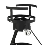 13*32inch Four-Piece Set, Black Round Iron Stove Frame, Silver Aluminum 30qt Turkey Pot 10qt Fish Pot, Gas Fryer - Image 34