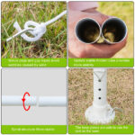 3 x 3m Waterproof Tent with Spiral Tubes White - Image 22