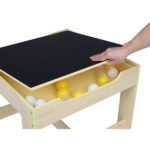 Children's Wooden Table And Chair Set With Two Storage Bags (One Table And Two Chairs) - Image 20