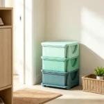 Green 3 Tier Kids Storage Unit – 3 Drawer Toy Organizer for Small Spaces, Fits Toddler Bedroom, Nursery Corner & Apartment Living Room
