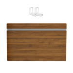 (24 INCH) 5 Pcs Wire Shelf Covers, Foamed PVC Wire Rack Covers for Removable Closet (Not Wood), Pantry Shelves for Cabinet Bathroom Kitchen Shelving Decoration ( WALNUT Color ) - Image 8
