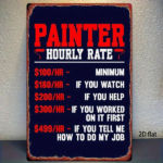 CIFbuy Funny Painter Varnisher Metal Sign, 8x12 Inch Vintage Iron Plate Wall Art, Waterproof Rustproof Durable Indoor Decor, 2D Flat Ho TikTok, TikTok, t Ho Self-pickup Logiopics - Image 8