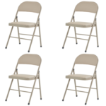 Same Code 71155989 6pcs Elegant Foldable Iron & PVC Chairs for Convention & Exhibition White - Image 65