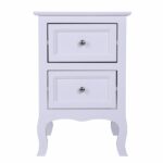 Oid Code 48714449/34800355 2pcs Country Style Two-Tier Night Tables Large Size White - Image 9