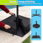 2-Pack 90lbs Patio Umbrella Base Sandbags 900D Oxford Weatherproof Weight Bags for Offset Cantilever Umbrella - Image 5