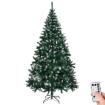 Replace 13564928 7 FT Snow Tipped Artificial Christmas Tree with DIY 150 Warm Lights, Remote Control, 1100 Branch Tips and Sturdy Metal Stand, Green & Snow Tipped - Image 6