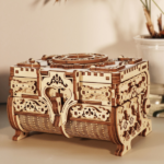 3D Wooden Puzzle model Kits Antique Jewel Box DIY Home Decoration Model Birthday or Christmas Gifts - Image 5