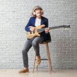 Full Size GIB 6 String H-H Pickup Electric Bass Guitar Bag Strap Pick Connector Wrench Tool Burlywood - Image 13