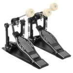 Wool Felt Hammer Double Drum Pedal Professional Double Bass Drum Pedal Black - Image 10