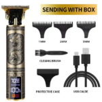 LCD Professional Hair Clippers Beard Trimmer Men Hair Cutting Cordless Barber Shaving Machine (US Logistics only For USPS. TK/TMEU only For self-pickup, products W/ battery self-pickup For USPS, must provide hazardous goods shipping lable) - Image 3
