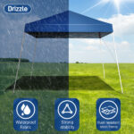 8*8ft Portable Home Use Waterproof Folding Tent Blue - Image 9