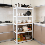 5 Tier Metal Shelving Unit with Adjustable,Garage Storage Utility Rack Heavy Duty Shelves,29" W x 12" D x 59" H,White (Shipment from Walmart) - Image 4