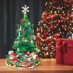 Christmas Tree Building Toy - 701 Pcs with 24-Day Countdown Calendar, 30 LED Warm Lights (USB Powered) - Santa, Ornaments, Snowflake Topper - Educational Blocks for Kids 3-6, Tabletop Decor - Image 4