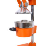 Cast Iron Citrus Juicer , Extra-Large Commercial Grade Manual Hand Press , Heavy Duty Countertop Squeezer for Fresh Orange Juice ,orange color - Image 12