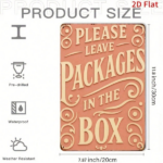 CIFbuy 1PC Vintage Please Put The Package In The Box Metal Sign 12x8 Inch Retro Waterproof Rustproof Iron Wall Art For Home Kitchen Dec TikTok, TikTok, Self-pickup Logiopics - Image 3