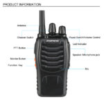 BF-88A 5W FRS Frequency Handheld Walkie Talkie Black (2pcs/Pair) - Image 29