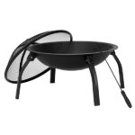 22" Four - legged Folding Iron Brazier Wood Burning Fire Pit Decoration for Backyard Poolside - Image 23