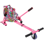 Hoverboard Seat Attachment Go-Kart,Fits 6.5" 8"10" Hoverboards,Sturdy Adjustable Off-Road Frame,Hover Cart for Family Fun,not include Hoverboard,Pink - Image 12