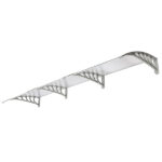 Same Code 87756300 HT-300 x 100 Household Application Door & Window Rain Cover Eaves Transparent Board & Gray Holder - Image 4