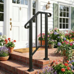 [Same Code 21862947 70638141]Artisasset Matte Black Outdoor 1st Tier Iron Handrail - Image 22