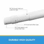 PVC Shower Hose 59 Inches Extra Long Smooth Handheld Shower Hose Flexible Anti-Kink Handheld Shower Head Hose with brass spin inner core White[Unable to ship on weekends, please place orders with caut - Image 2