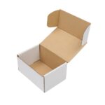 50 Corrugated Paper Boxes 6x4x3" 15.2*10*7.6cm White Outside and Yellow Inside - Image 4