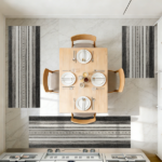 Three-piece kitchen rug set, non-slip and washable, abstract pattern kitchen hallway rug, soft and comfortable, suitable for sinks, floors, entrances, hallways and bathrooms. - Image 11