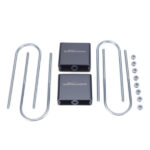 4" Billet Aluminum Suspension Lowering Kit Drop Blocks with U-Bolts Hardware - Image 6