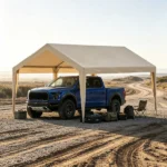 10 x 20 ft Carport Replacement Canopy Cover, Heavy-Duty Waterproof Garage Top Tarp with Ball Bungees (Only Top Cover, Frame Not Include) - Image 4
