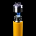 Fashion Titanium-Coated Tea Tumbler with Infuser, thermos cup 370ml yellow - Image 11