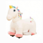 6V Electric Kids Ride On Unicorn: Battery Powered Animal Toy with Music, Foot Pedal & Forward Movement for Toddlers 18-36 Months - Image 2